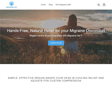 Tablet Screenshot of migrainehat.com